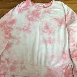 Gap tie dye crew neck sweatshirt
